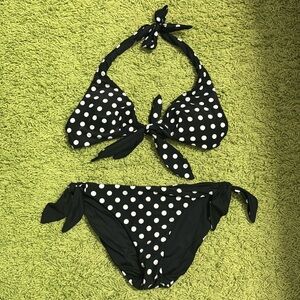 Kate Spade Black & White Polka Dot Bikini